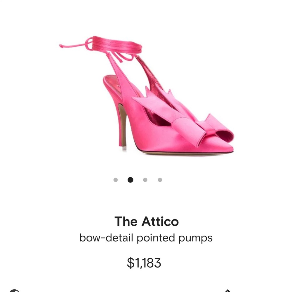 Attico pink wrap sling back heels size 36 - Picture 2 of 9